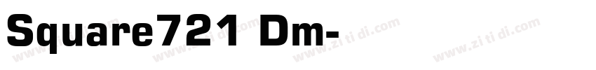 Square721 Dm字体转换